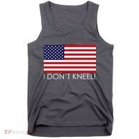 I Don't Kneel USA Flag Tank Top thumb 0