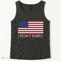 I Don't Kneel USA Flag Tank Top thumb 2