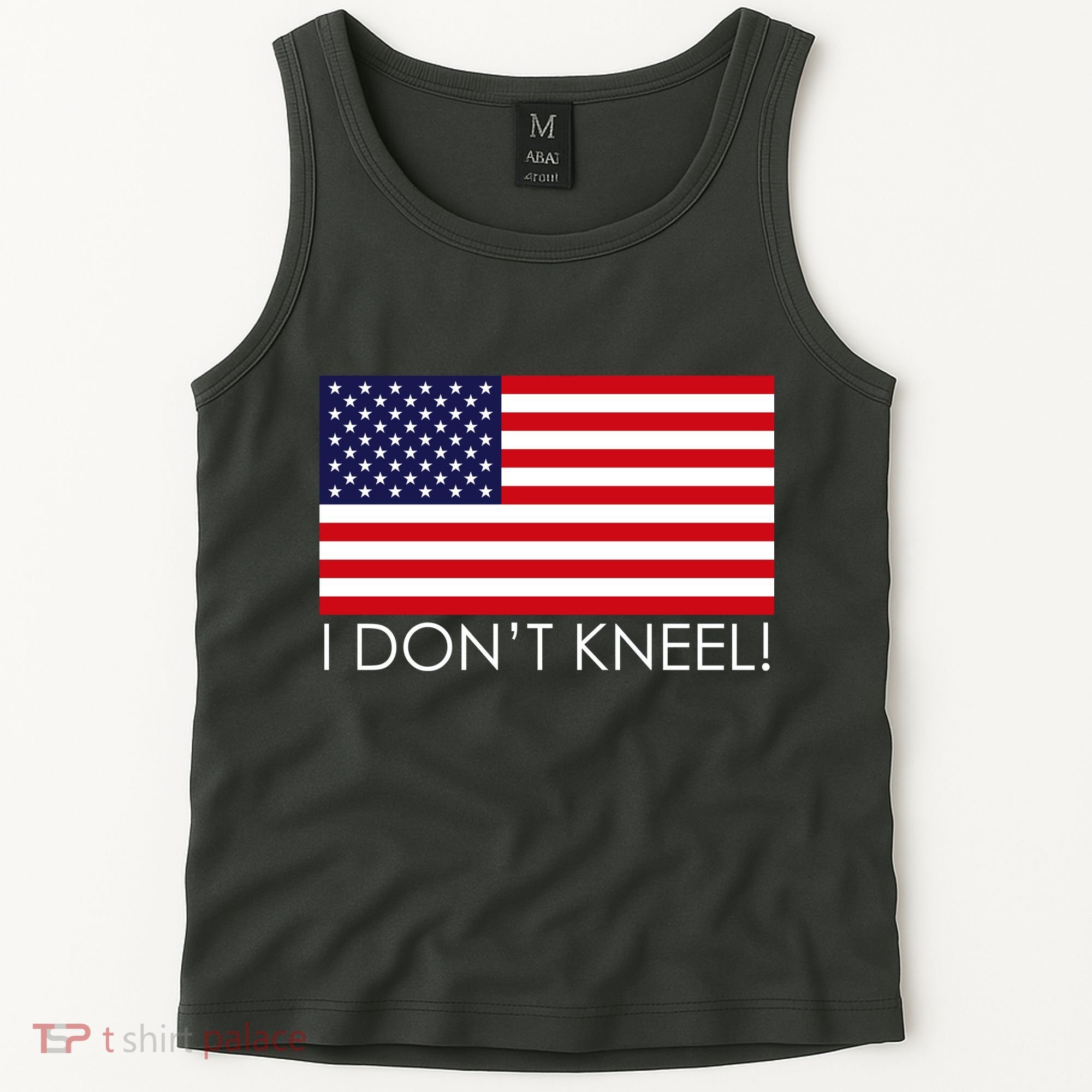 I Don't Kneel USA Flag Tank Top