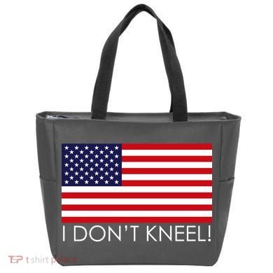 I Don't Kneel USA Flag Tote Bag