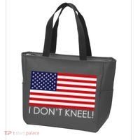 I Don't Kneel USA Flag Tote Bag thumb 3