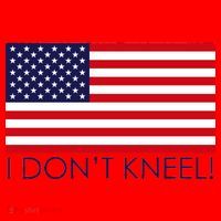 I Don't Kneel USA Flag Santa Hat thumb 1