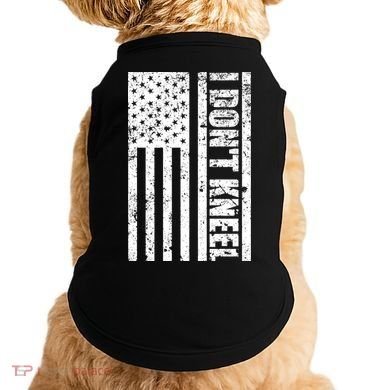 I Dont Kneel Vintage USA Flag Doggie Tank