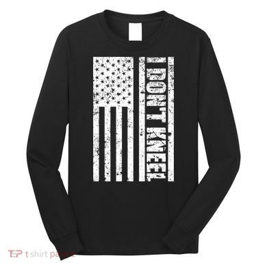 I Dont Kneel Vintage USA Flag Long Sleeve Shirt