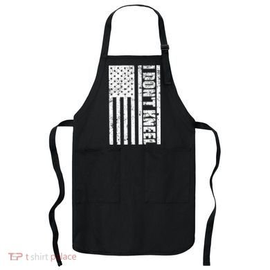 I Dont Kneel Vintage USA Flag Apron