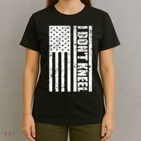 I Dont Kneel Vintage USA Flag T-Shirt thumb 4