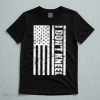 I Dont Kneel Vintage USA Flag T-Shirt thumb 5