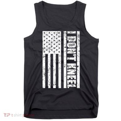 I Dont Kneel Vintage USA Flag Tank Top
