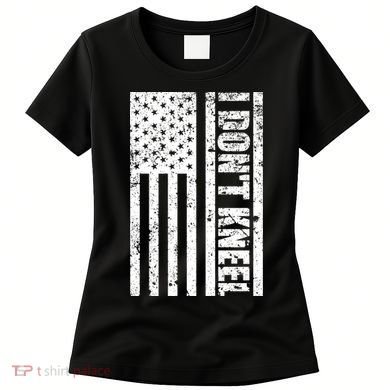 I Dont Kneel Vintage USA Flag Women's T-Shirt