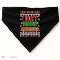I Don't Know Margo Ugly Christmas USA-Made Doggie Bandana thumb 0