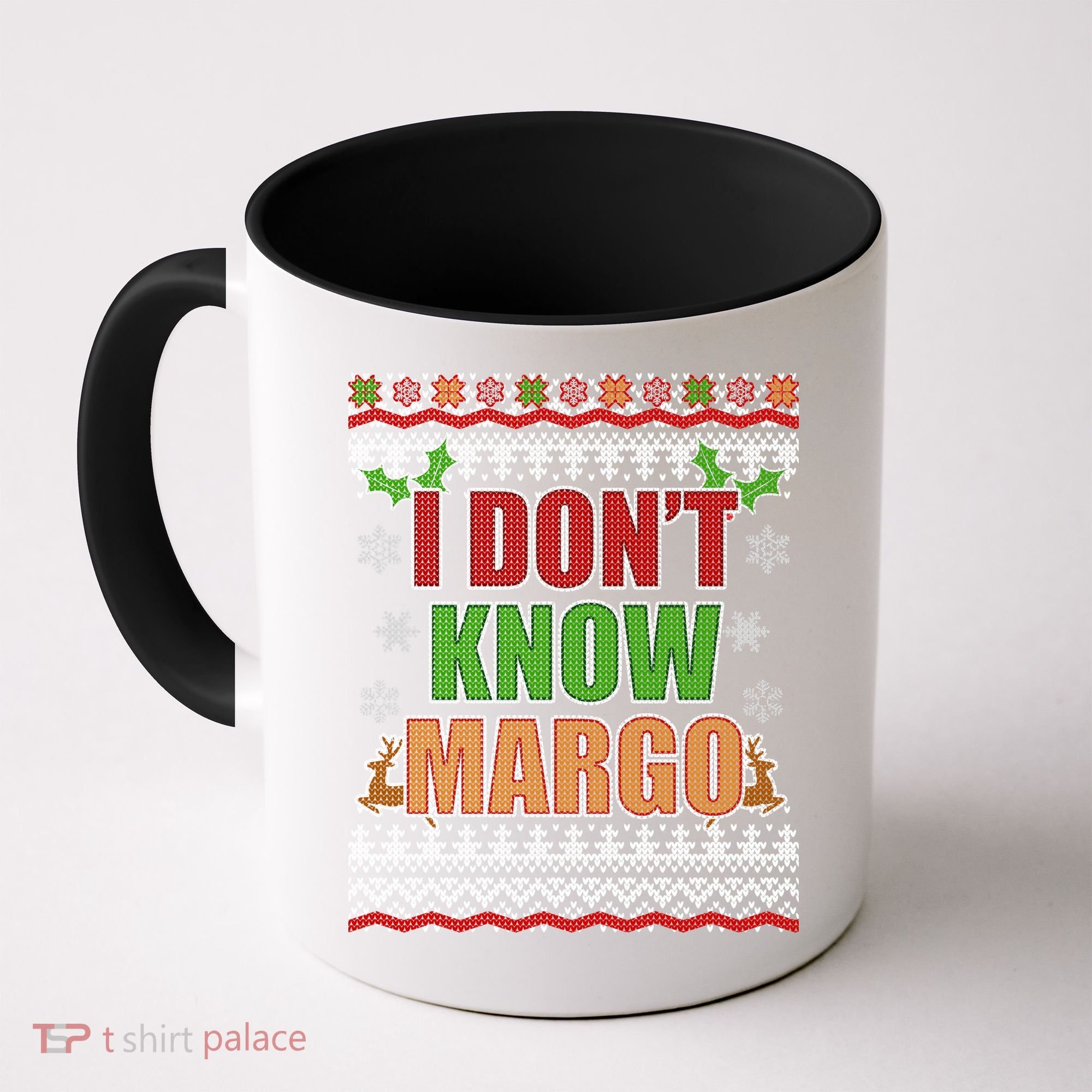 I Don't Know Margo Ugly Christmas Coffee Mug
