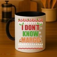 I Don't Know Margo Ugly Christmas Coffee Mug thumb 4