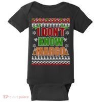 I Don't Know Margo Ugly Christmas Baby Bodysuit thumb 0