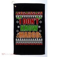 I Don't Know Margo Ugly Christmas Golf Towel thumb 0
