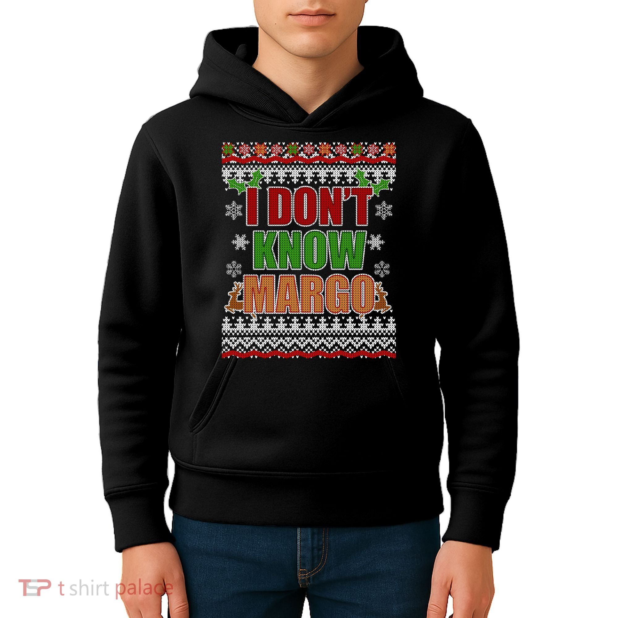 I Don't Know Margo Ugly Christmas Kids Hoodie