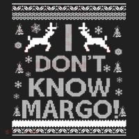 I Don't Know Margo Ugly Christmas Sweater Funny Beanie thumb 2