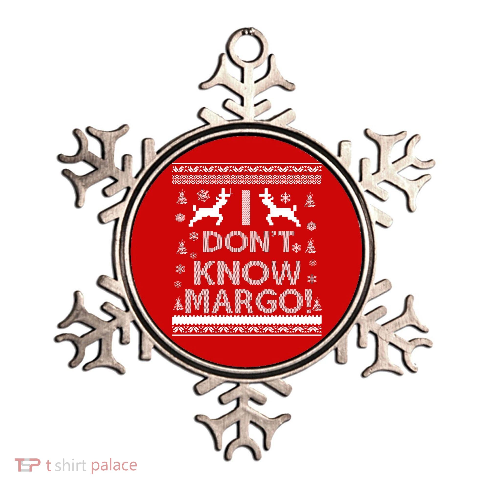 I Don't Know Margo Ugly Christmas Sweater Funny Ornament