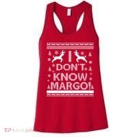 I Don't Know Margo Ugly Christmas Sweater Funny Women's Tank Top thumb 0