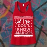 I Don't Know Margo Ugly Christmas Sweater Funny Women's Tank Top thumb 3