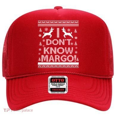 I Don't Know Margo Ugly Christmas Sweater Funny Hat