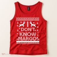 I Don't Know Margo Ugly Christmas Sweater Funny Tank Top thumb 2