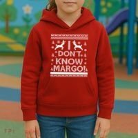 I Don't Know Margo Ugly Christmas Sweater Funny Kids Hoodie thumb 3
