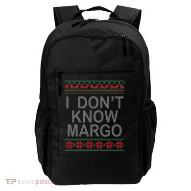 I Don't Know Margo Ugly Matching Christmas Backpack