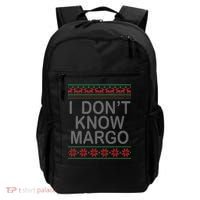 I Don't Know Margo Ugly Matching Christmas Backpack thumb 0
