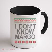 I Don't Know Margo Ugly Matching Christmas Coffee Mug thumb 1