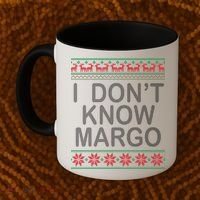 I Don't Know Margo Ugly Matching Christmas Coffee Mug thumb 2