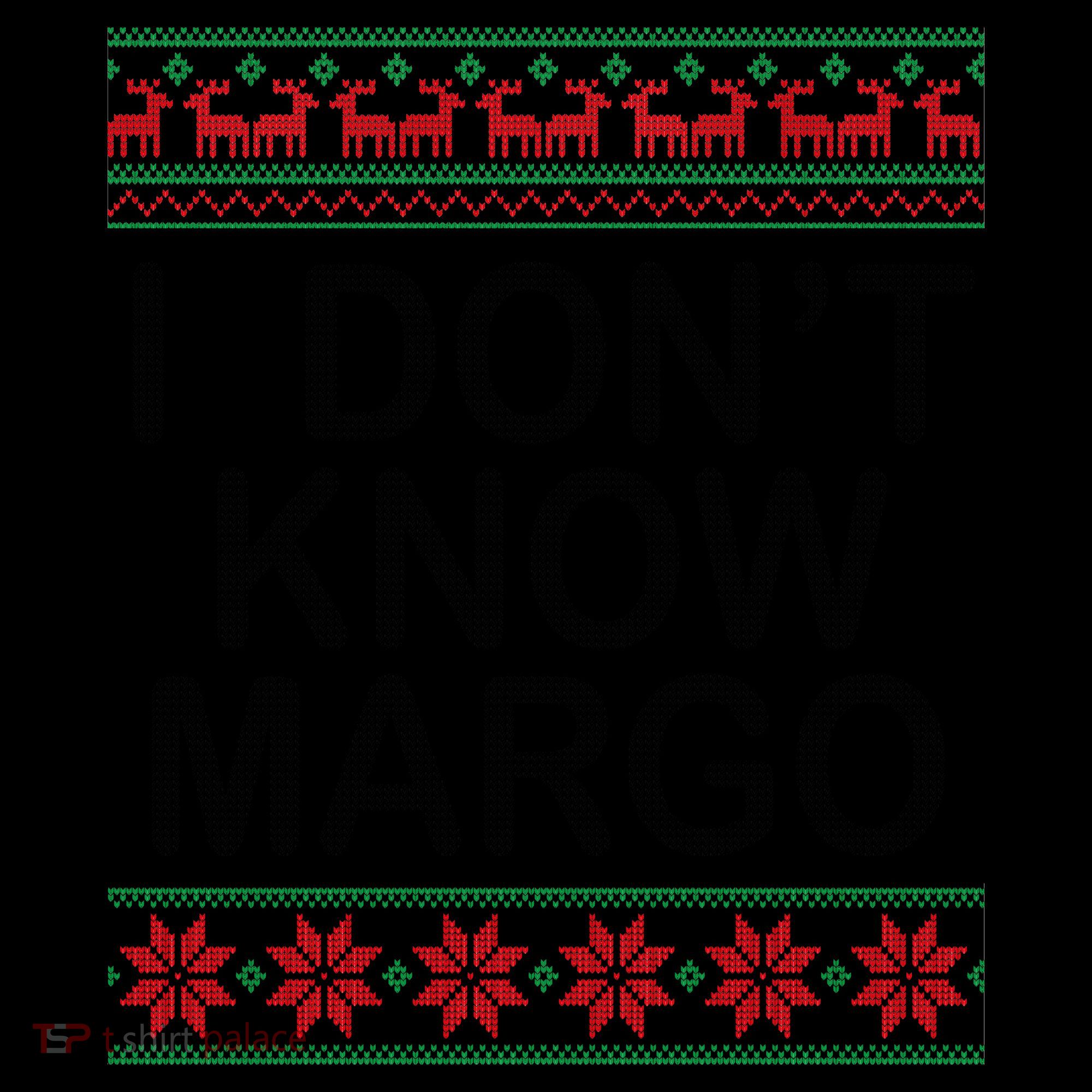 I Don't Know Margo Ugly Matching Christmas Coffee Mug