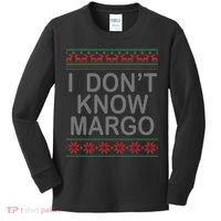 I Don't Know Margo Ugly Matching Christmas Kids Long Sleeve Shirt thumb 0