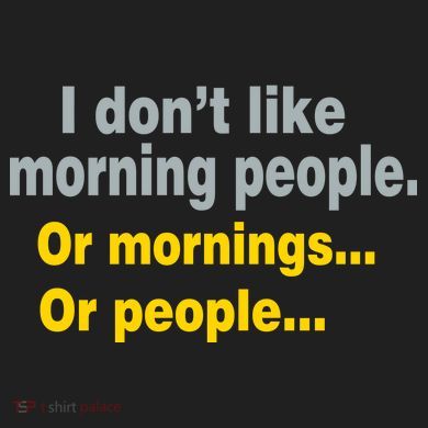 I Don't Like Morning People Comfort Colors Heavyweight Long Sleeve T-Shirt