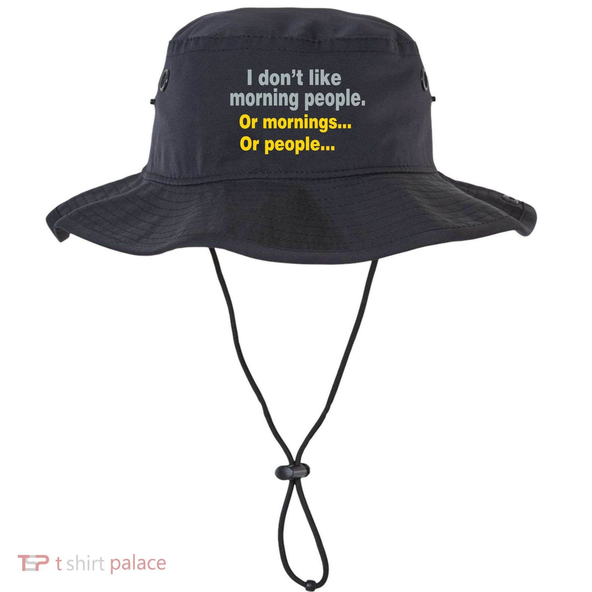 I Don't Like Morning People Bucket Hat