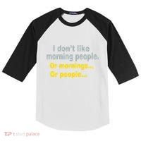 I Don't Like Morning People Kids Colorblock Raglan Jersey thumb 0
