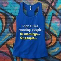 I Don't Like Morning People Women's Tank Top thumb 3
