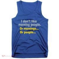 I Don't Like Morning People Tank Top thumb 0