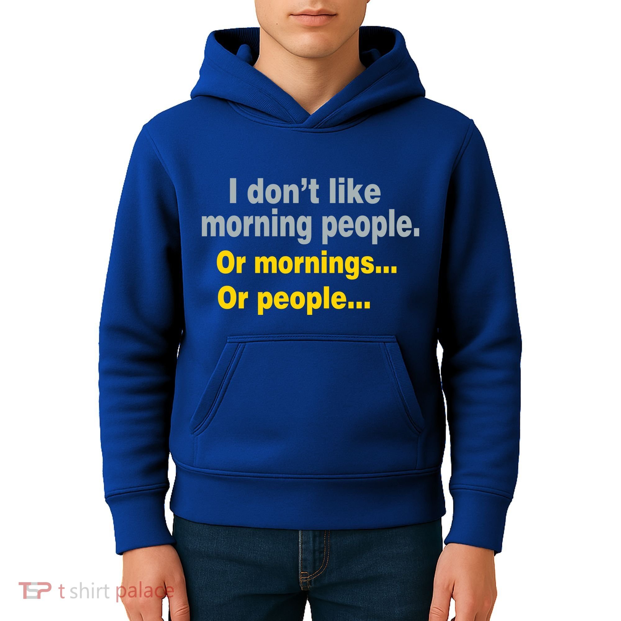 I Don't Like Morning People Kids Hoodie