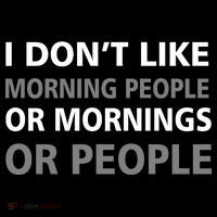 I Don't Like Mornings Or People Ornament thumb 1