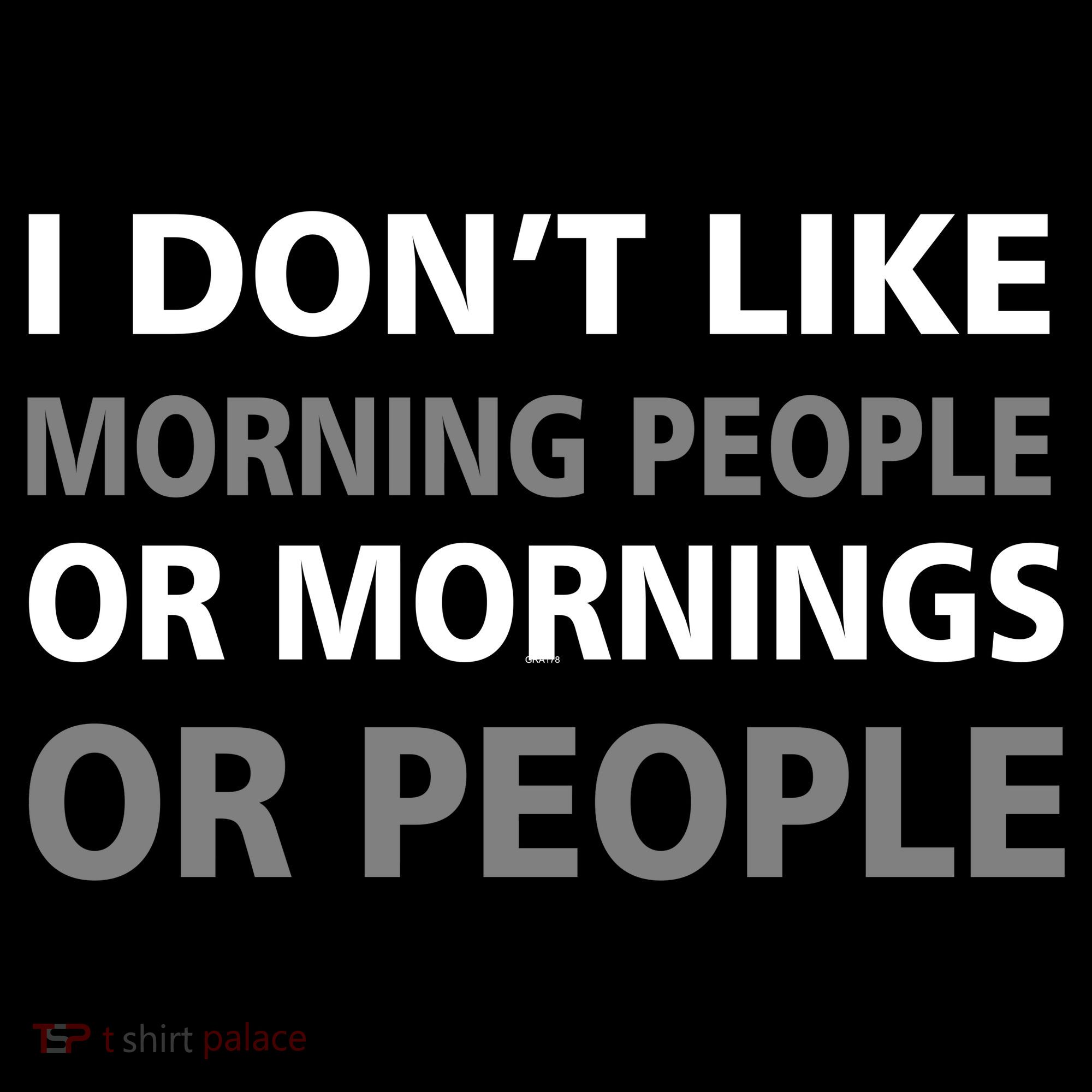 I Don't Like Mornings Or People Ornament
