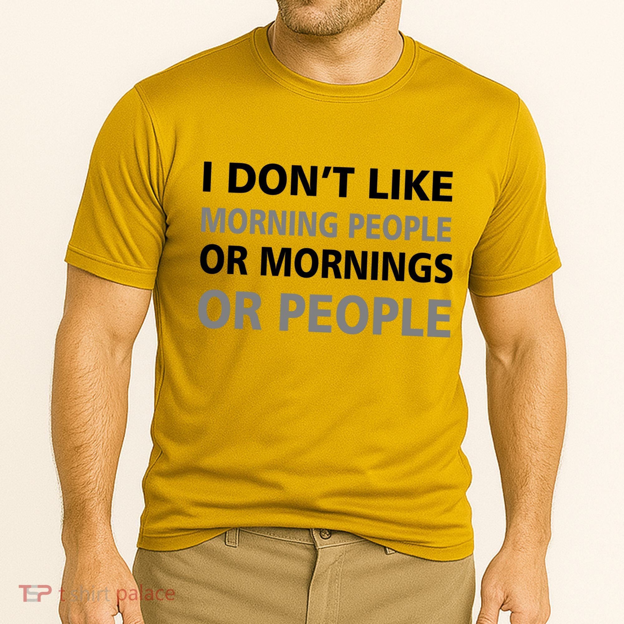 I Don't Like Mornings Or People Cooling Performance Crew T-Shirt