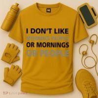 I Don't Like Mornings Or People Cooling Performance Crew T-Shirt thumb 3