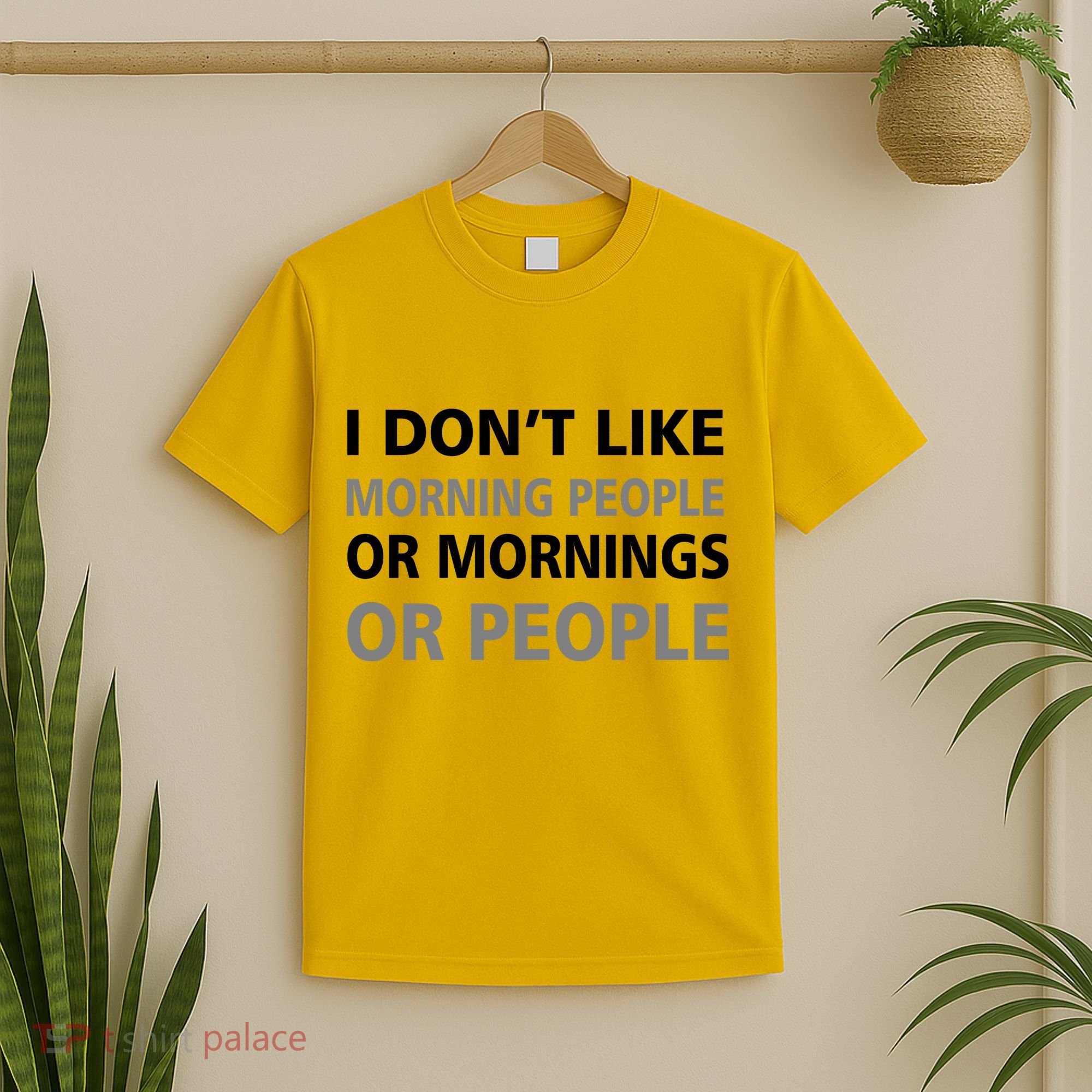I Don't Like Mornings Or People T-Shirt