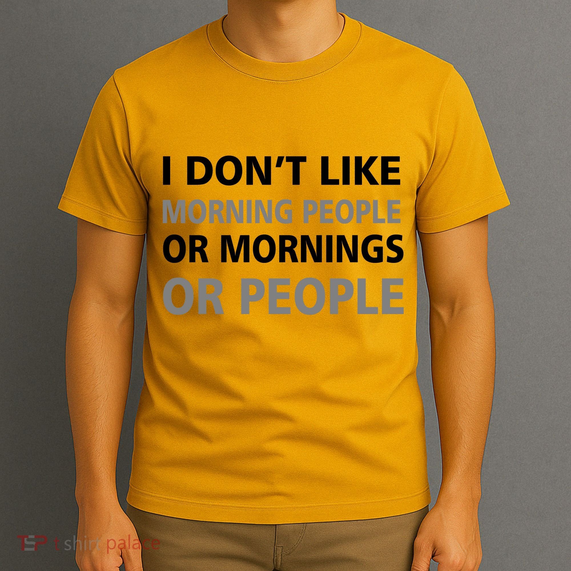 I Don't Like Mornings Or People T-Shirt