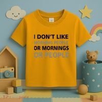 I Don't Like Mornings Or People Toddler T-Shirt thumb 3