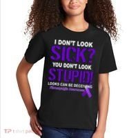 I Don't Look Sick Stupid Fibromyalgia Awareness Kids T-Shirt thumb 2