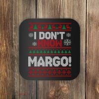 I Don't Margo Funny Christmas Coaster thumb 0