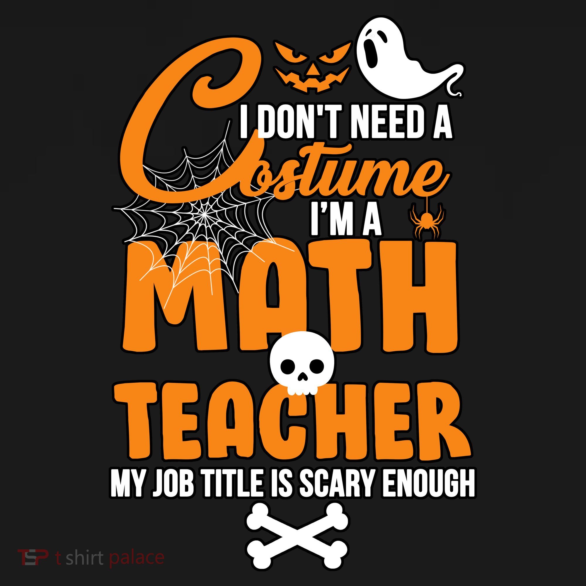 I Don't Need A Costume I'm A Math Teacher Apron