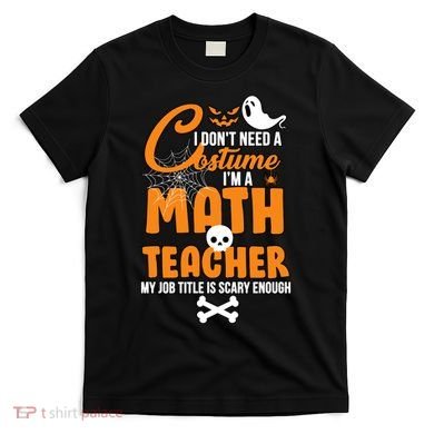 I Don't Need A Costume I'm A Math Teacher T-Shirt