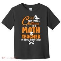 I Don't Need A Costume I'm A Math Teacher Toddler T-Shirt thumb 0